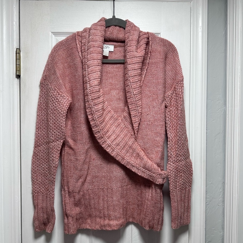 LOFT Pink Women's Cardigan Sweater